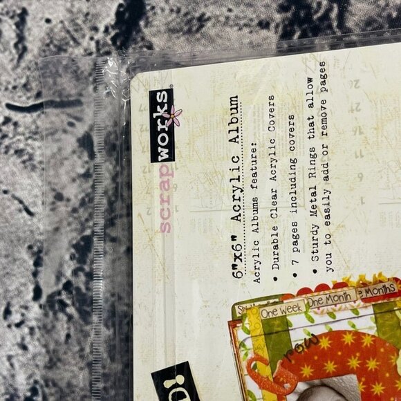 Exposed! 6x6 Clear Acrylic 7 Page Album Square Edge Scrapworks Unique - Picture 6 of 9